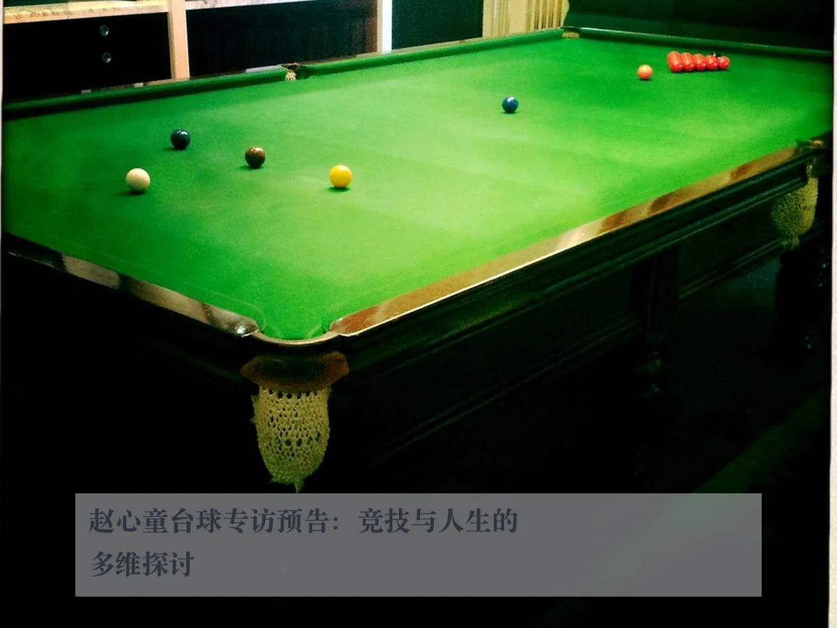 赵心童台球专访预告：竞技与人生的多维探讨